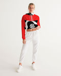 Redorange /Cow OKL Women's Cropped Windbreaker
