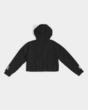 Black OKL Women's Cropped Windbreaker
