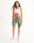 Floral Women's Mid-Rise Bike Shorts