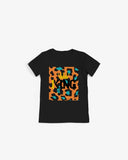 Black/Flintstone Print Women's Graphic Tee