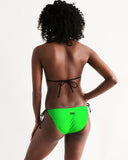 Lime Women's Triangle String Bikini