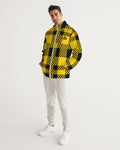 YELLOW PLAID Men's Windbreaker