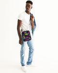 Purple Camou Messenger Pouch