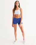Legacy Blue Women's Mid-Rise Yoga Shorts