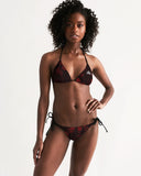 Dozen Roses Women's Triangle String Bikini