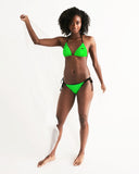 Lime Women's Triangle String Bikini