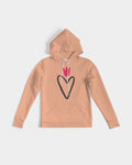 Peach Heart/Crown Women's Hoodie