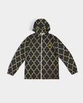 Black/Gold Design Men's Windbreaker