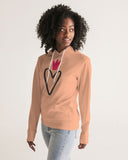 Peach Heart/Crown Women's Hoodie