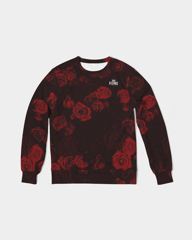Dozen Roses Men's Classic French Terry Crewneck Pullover