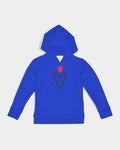 Royal Blue Heart/Crown Kids Hoodie