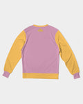 Pink/Gold Men's Classic French Terry Crewneck Pullover