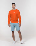 OKL Orange Men's Classic French Terry Crewneck Pullover