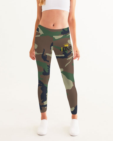Green Camou Women's Yoga Pant