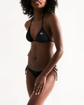 Black Women's Triangle String Bikini