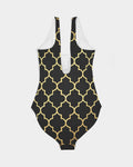 OKL Designer Print Women's One-Piece Swimsuit